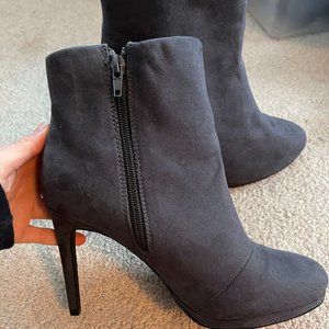Charcoal Bootie Heels